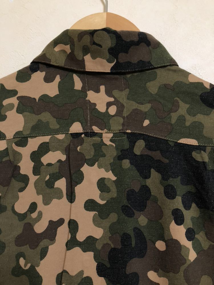 【新品】 adidas originals FLEX CAMO SHIRT アディダス オリジナルス スケートボーディング カモフラ シャツ トップス サイズS 長袖CE4691_画像4