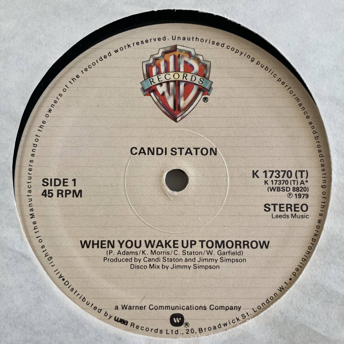 Candi Staton - When You Wake Up Tomorrow 12 INCH_画像4