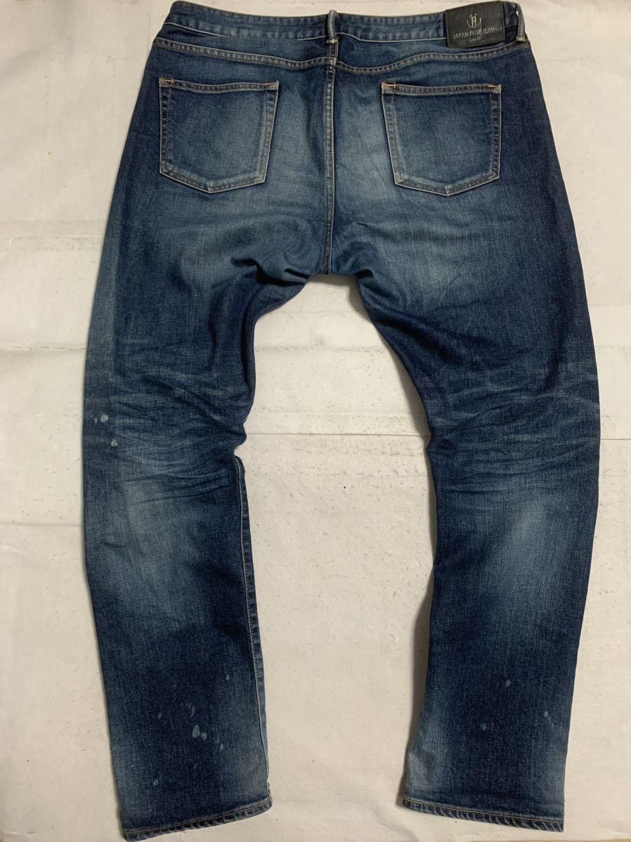 JAPAN BLUE JEANSジャパンブルージーンズ　デニムパンツ　ストレッチ　テーパード　ダメージ　リペア加工　XL