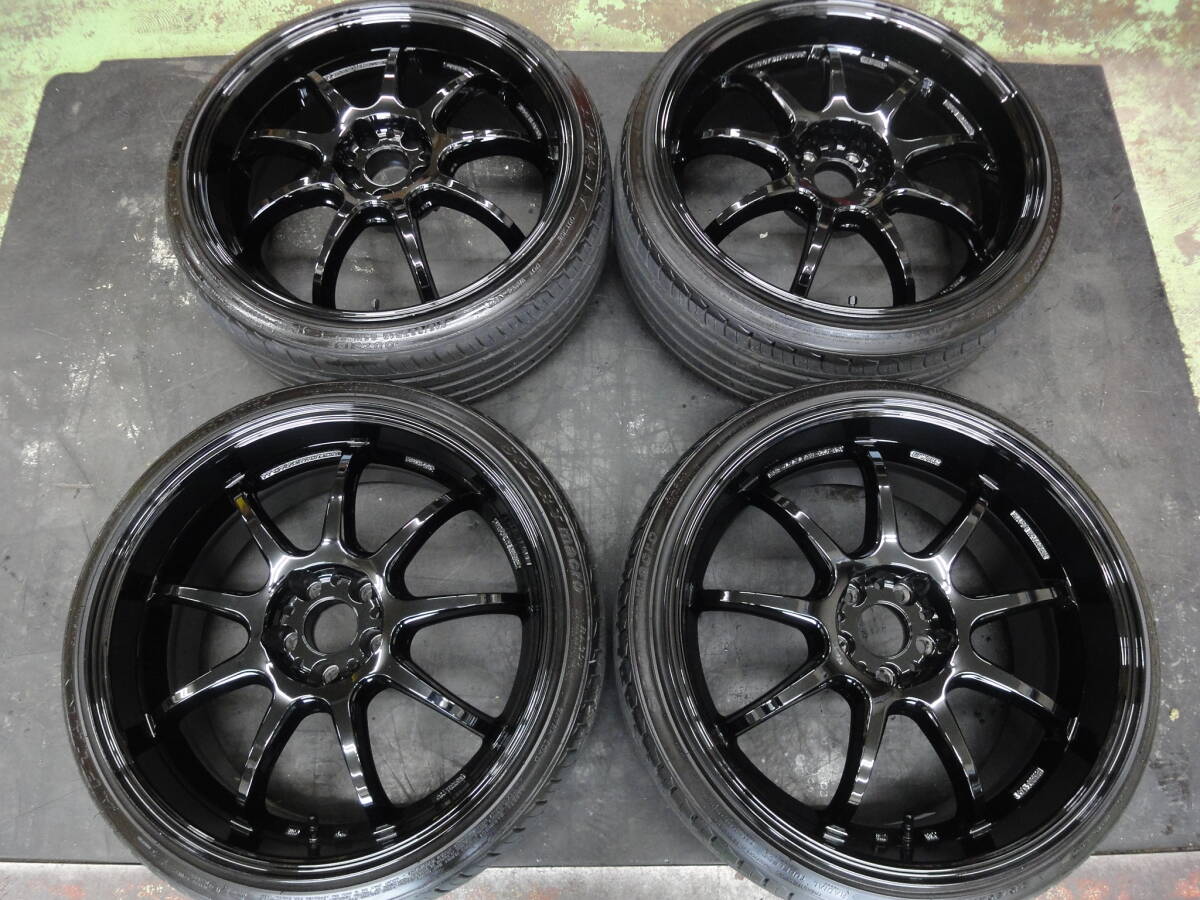 特殊PCD108-5穴★WORK　エモーションD9R　19インチ　8.5J+30　9.5J+23　ハブ径65.1ｍｍ★ベタ車高ボルボに装着してました_画像1