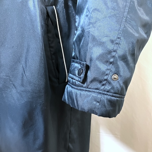 NIKE ナイキ ワンポイント刺繍ロゴ 裏ボア ベンチコート XL 紺 ネイビー ジャケット ブルゾン ロングコート ジャンパー 厚手 肉厚の画像8