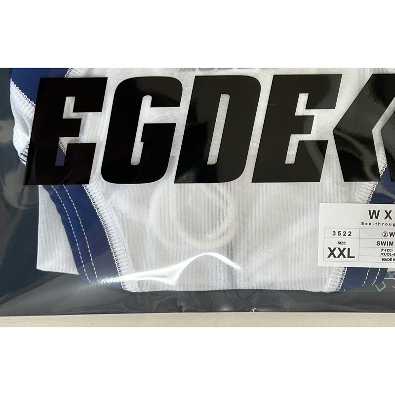 【瞬殺完売！透け競パン！】EGDE WX 水着 白 XXL/AQUX surfblade asics mizuno arena speedo GMW GX3 TMコレクション PPG プロパガンダ_画像6