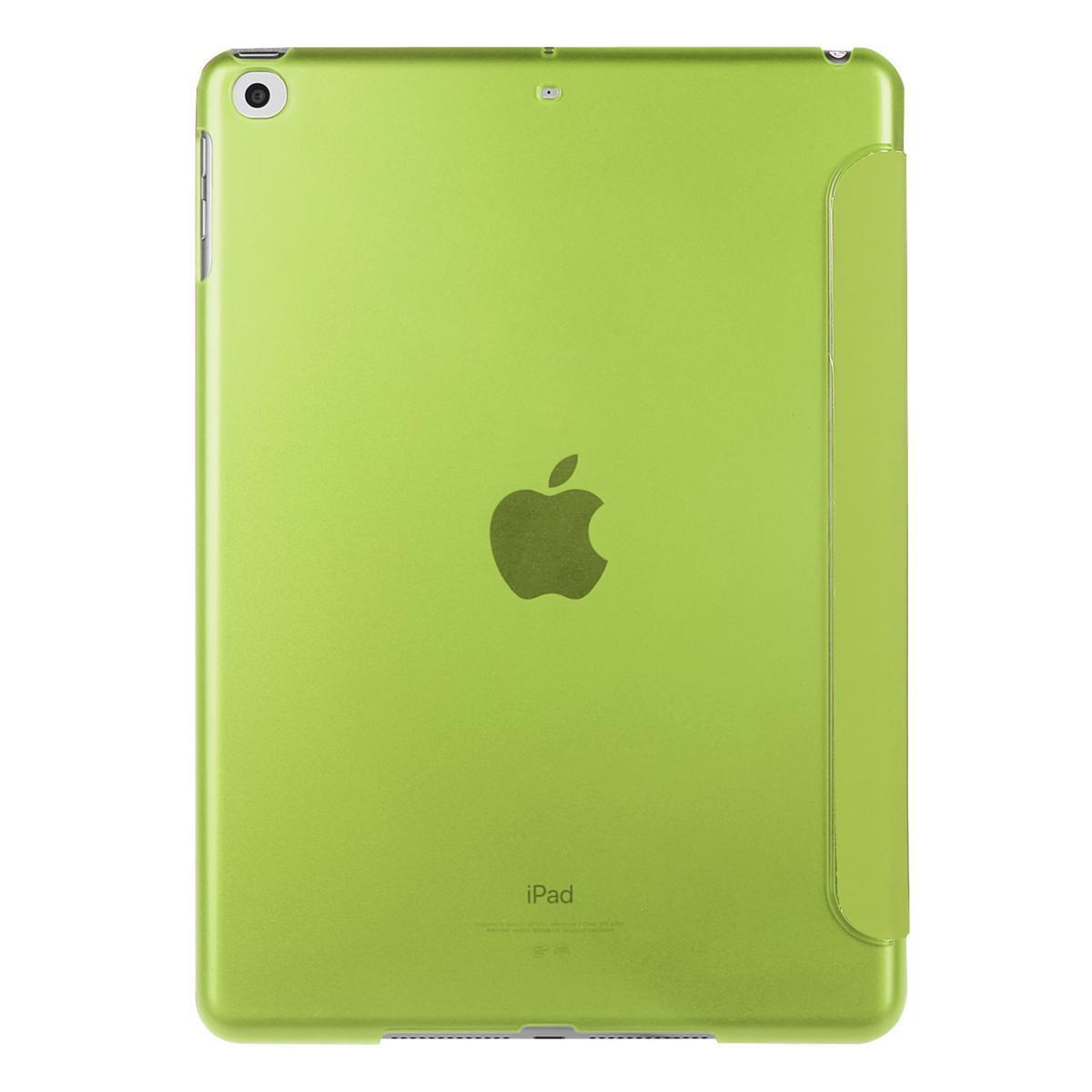 iPad ケース iPad5 / iPad6 / iPad Air1 / iPad Air2 兼用 三つ折スマートカバー PUレザー アイパッド カバー スタンド機能 グリーンの画像3