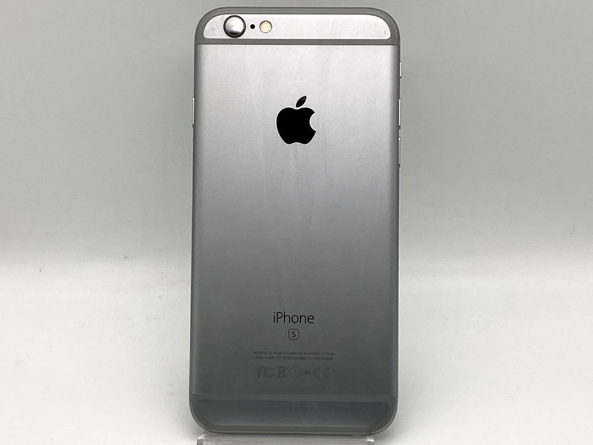 【中古・ジャンク】 液晶画面割れ Apple iPhone 6s 64GB docomo解除版SIMフリー スペースグレイ NW利用制限〇 本体 A-01309_画像3