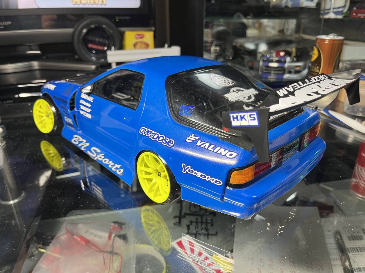 ヨコモ　TEAM SAMURAI FC3s RX-7 ライトパーツ付き　中古品_画像7