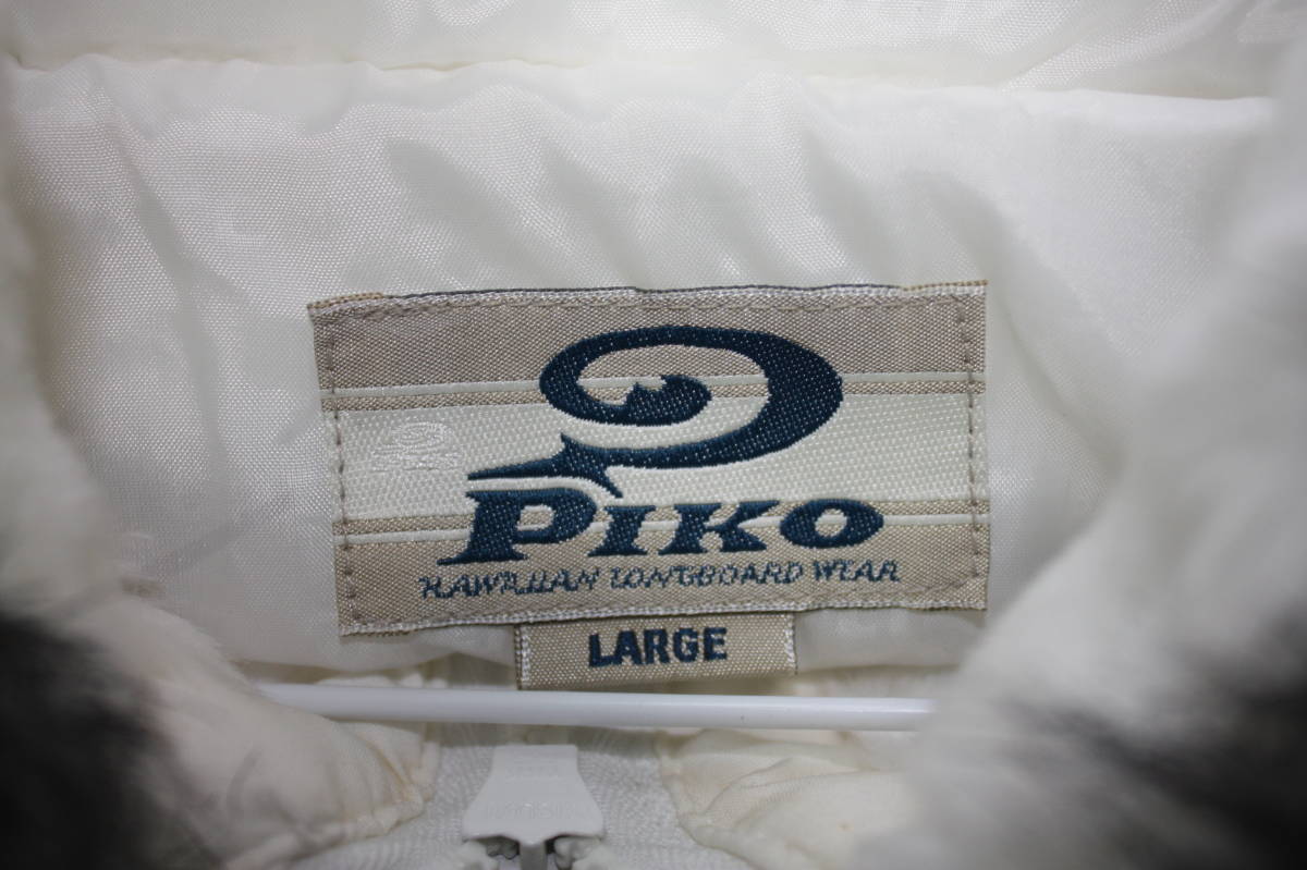 ＰＩＫＯ　メンズ　ボアジャケット　ファー　ホワイト　Ｌサイズ　PIKO　ピコ（落札者キャンセルのため再出品）_画像3