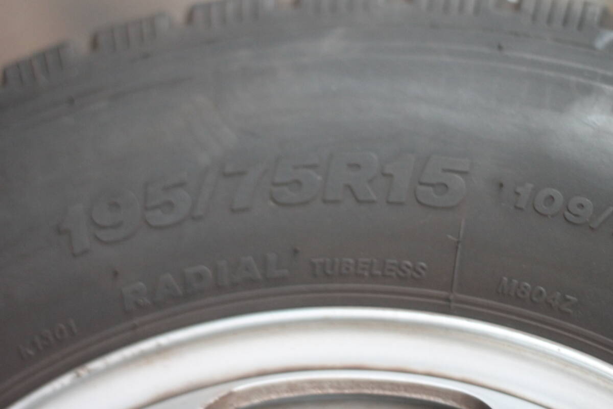 #2565 грузовик детали! Canter шина колесо 6 шт. комплект 15 дюймовый 5 дыра Mix образец 21 год производства 195/75R15 # шероховатость гора 
