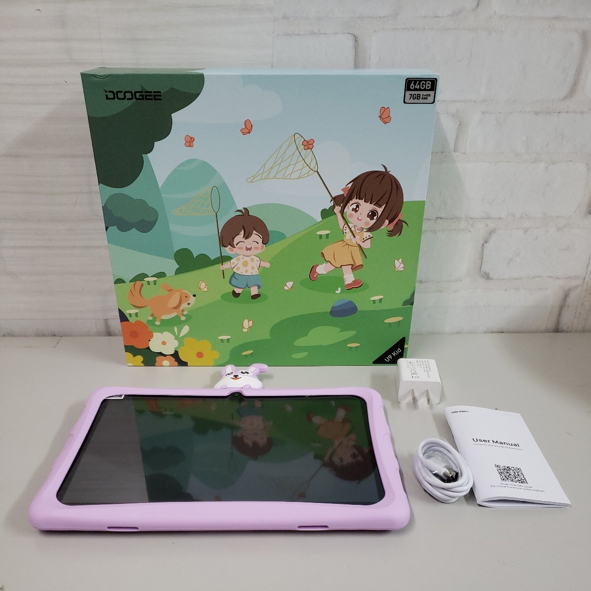 602y1401*DOOGEE Kids tablet 10.1 -inch U9 Kid Android13 for children Wi-Fi model 7GB+64GB
