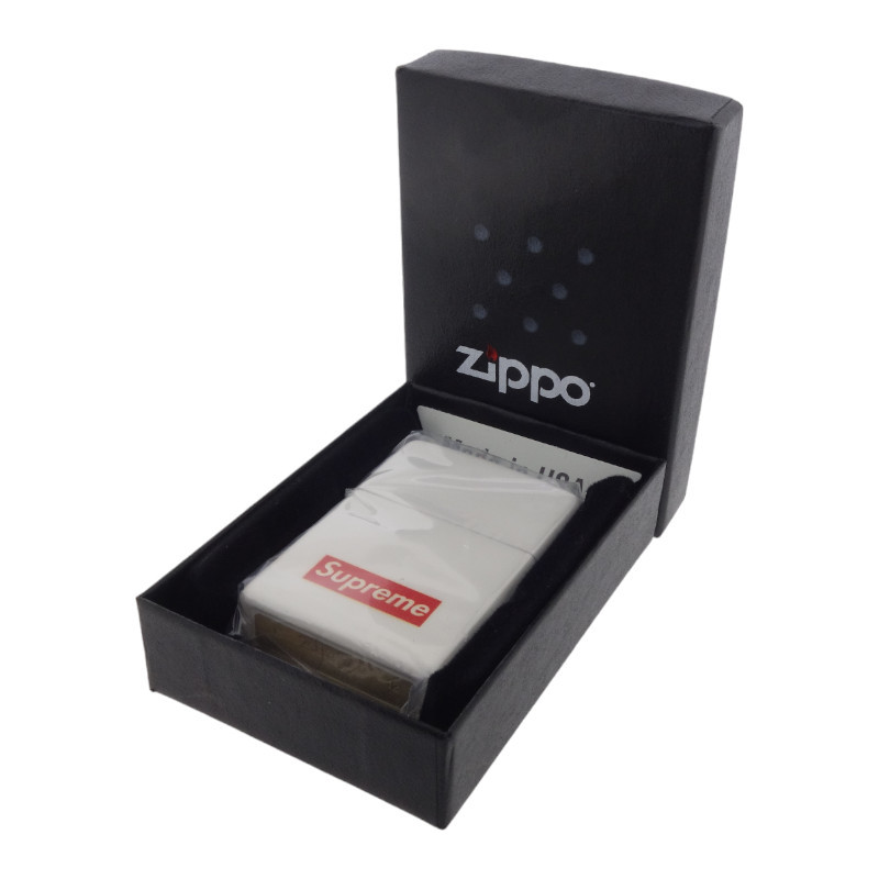 SUPREME 12AW Zippo Box Logo ジッポ ライター ホワイト ユニセックス-