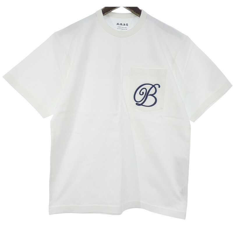 BlackEyePatch 22AW B Emblem Script Pocket Tee 半袖 Tシャツ ホワイト メンズM_画像1
