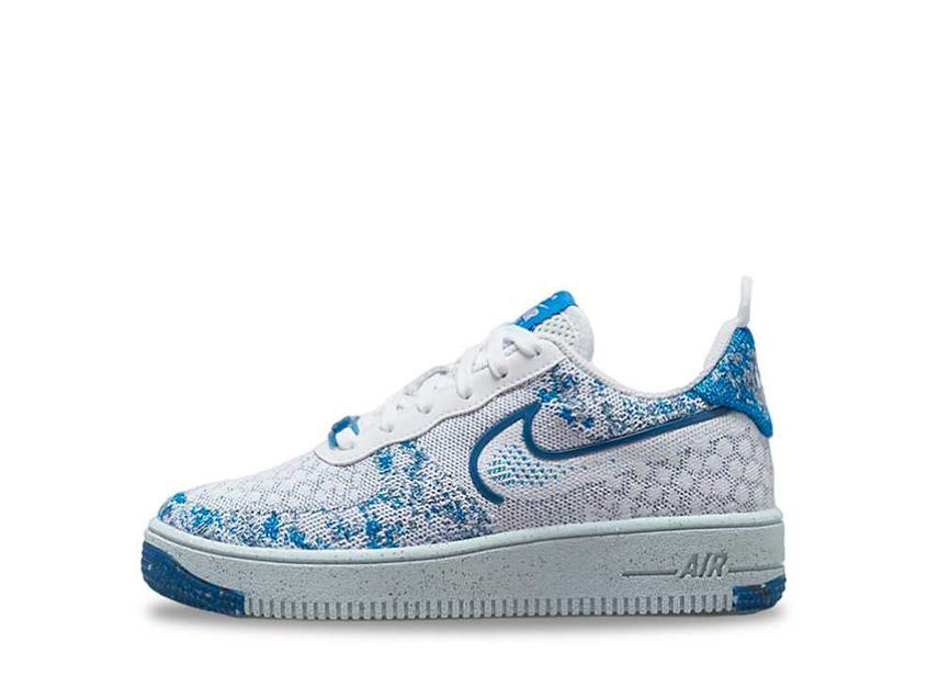 23cm～ Nike GS Air Force 1 Low Crater Flyknit "White/Photo Blue" 23cm DM1060-100