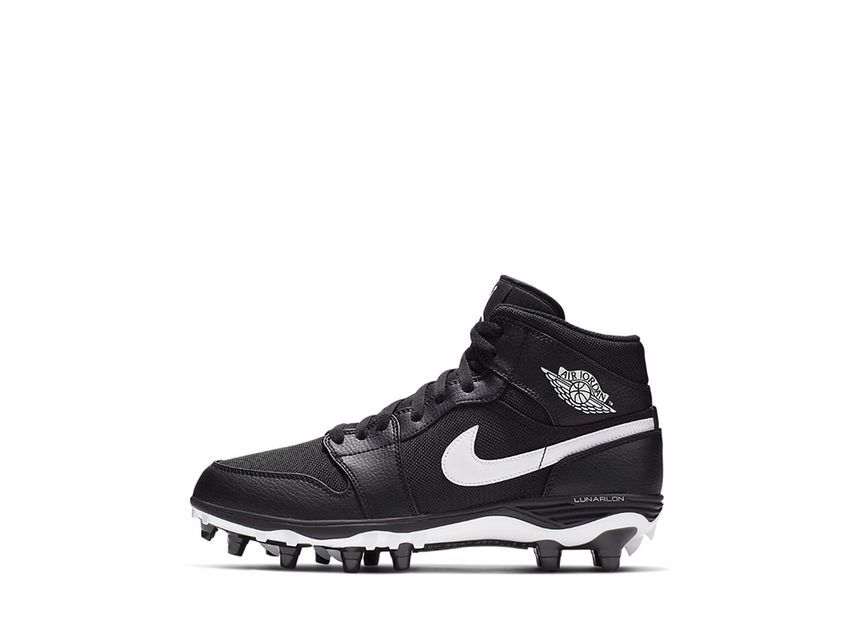 14cm～ Nike TD Air Jordan 1 Mid Football Cleats "Black White" 27.5cm AR5604-001