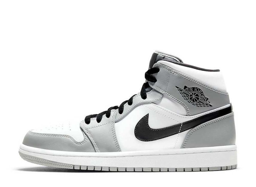 25.0cm Nike Air Jordan 1 Mid "Light Smoke Grey/Black-White" 25cm 554724-092