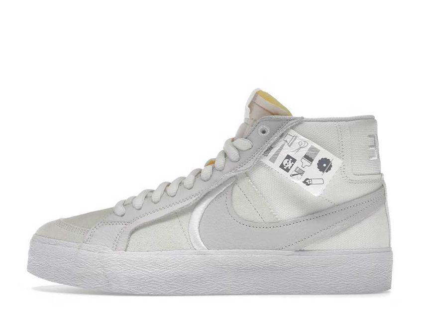 24.5cm Nike SB Blazer Mid "Warning Label Summit White" 24.5cm DZ7587-110