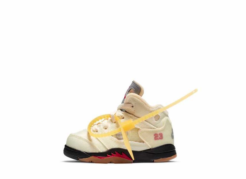 13cm～ Off-White Nike TD Air Jordan5 "Sail" 13cm CV4828-100