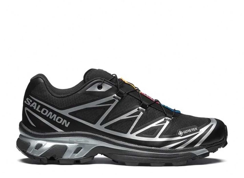 25.0cm Salomon XT-6 GORE-TEX "Black/Footwear Silver" 25cm L47450600