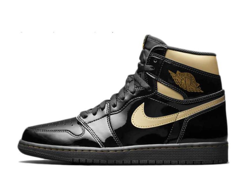 28.5cm Nike Air Jordan 1 High OG "Black-Metalic Gold" 28.5cm 555088-032