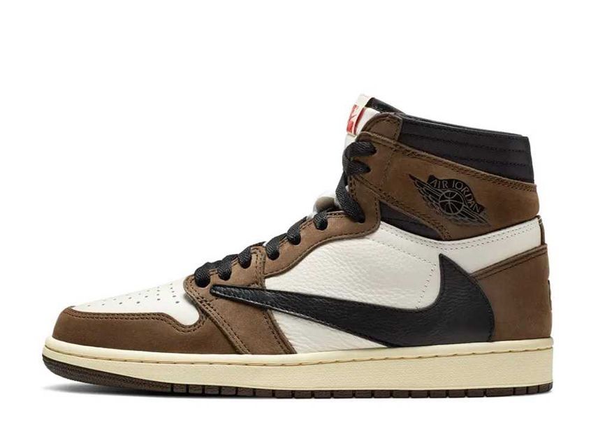 25.0cm Travis Scott Nike Air Jordan 1 Retro High OG TS SP "Sail/Dark Mocha" 25cm CD4487-100