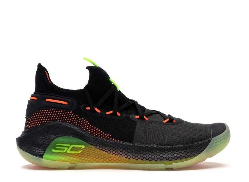 27.5cm Under Armour Curry 6 Fox Theatre "Black/High Vis Yellow" 27.5cm 3020612-004