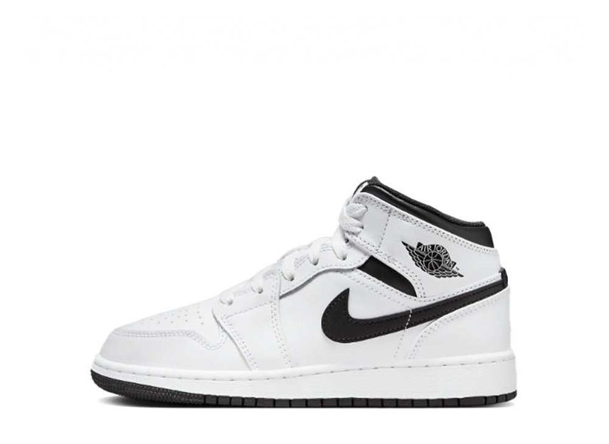 22cm～ Nike GS Air Jordan 1 Mid "White/Black" 22.5cm DQ8423-132