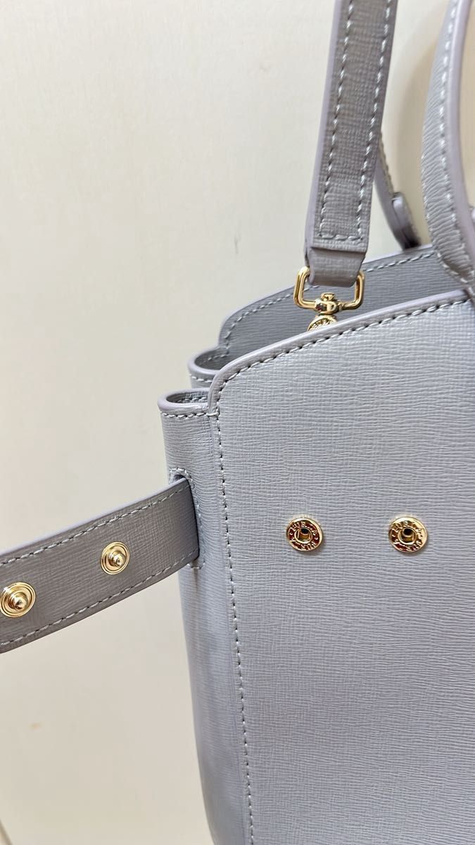 新品　未使用　直営購入　FURLA ハンドバッグ　2way グレー　セレモニー　入学式　卒業式　入社式　通勤