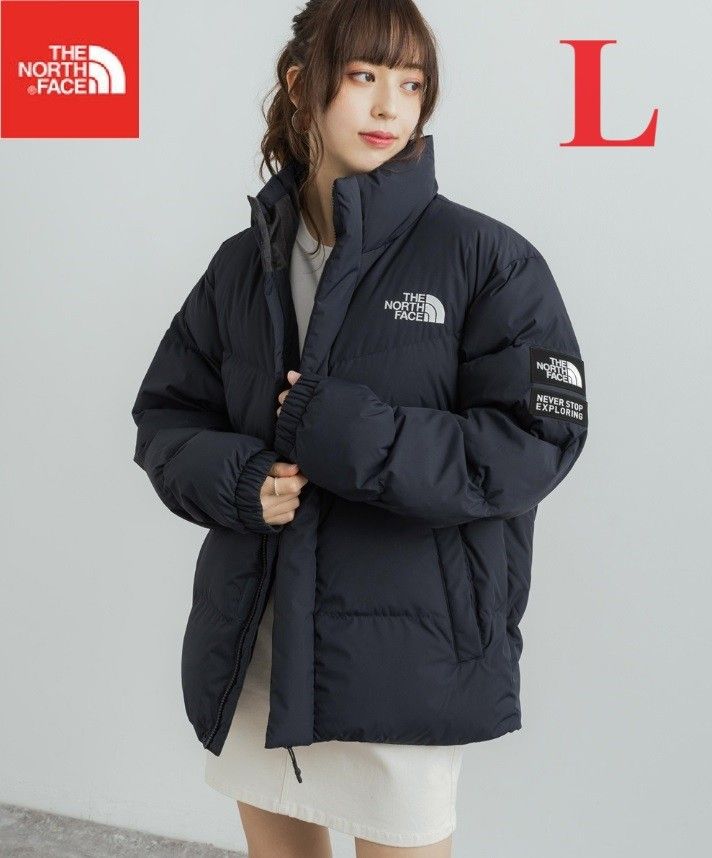 海外 ノースフェイス ダウンジャケット メンズ ワッペン ASPEN EX ON BALL JACKET ネイビー/L K506B