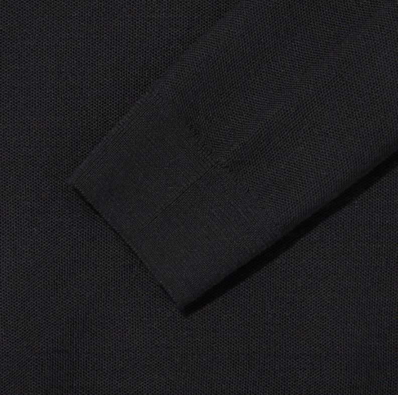 新作 ノースフェイス ポロシャツ メンズ レディース POLO 長袖 刺ロゴ カジュアル ブラック K530C