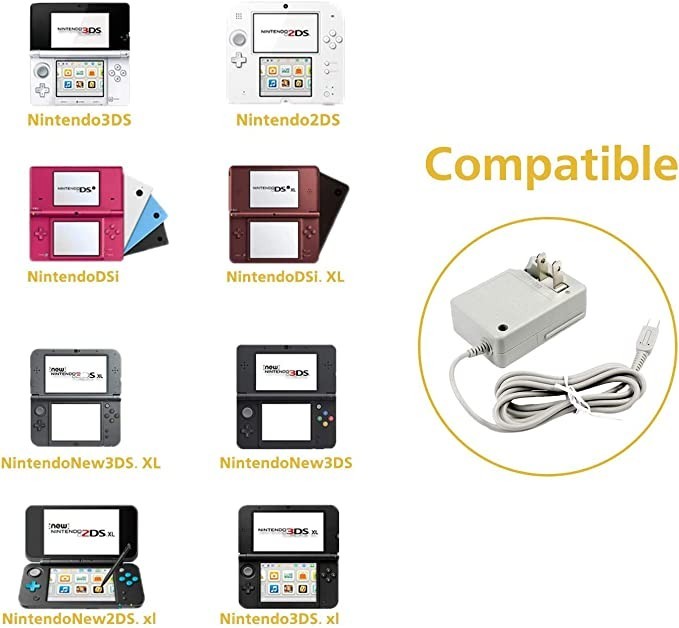 3DS充電器 ホームトラベル電源 ACアダプター 交換用_画像2