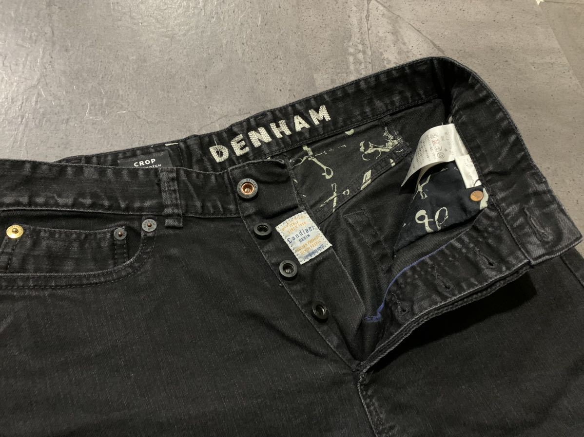 A ☆ 人気モデル!! '洗練されたデザイン' DENHAM デンハム CANDIANI DENIM CROP LOW CROTCH CROP デニムパンツ ジーンズ size:29 ボトムス_画像7