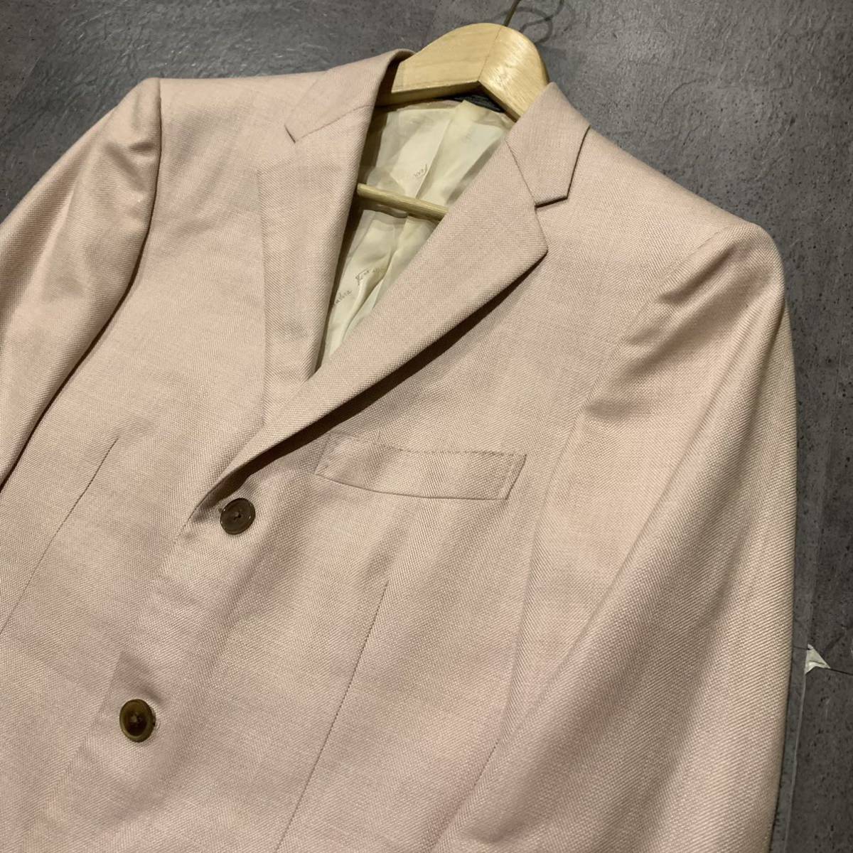 A* high class luxury clothes \' Italy made \' Salvatore Ferragamo Salvatore Ferragamo 3. tailored jacket size:48 outer gentleman clothes 