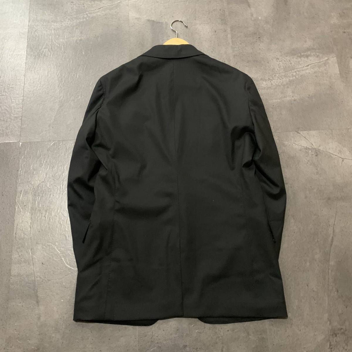 B ☆美品/ 極上!!Loro Piana ロロピアーナ社製生地 TOMORROWLAND PILGRIM トゥモローランド 上下 セットアップ スーツ size:46 紳士服 BLK_画像3