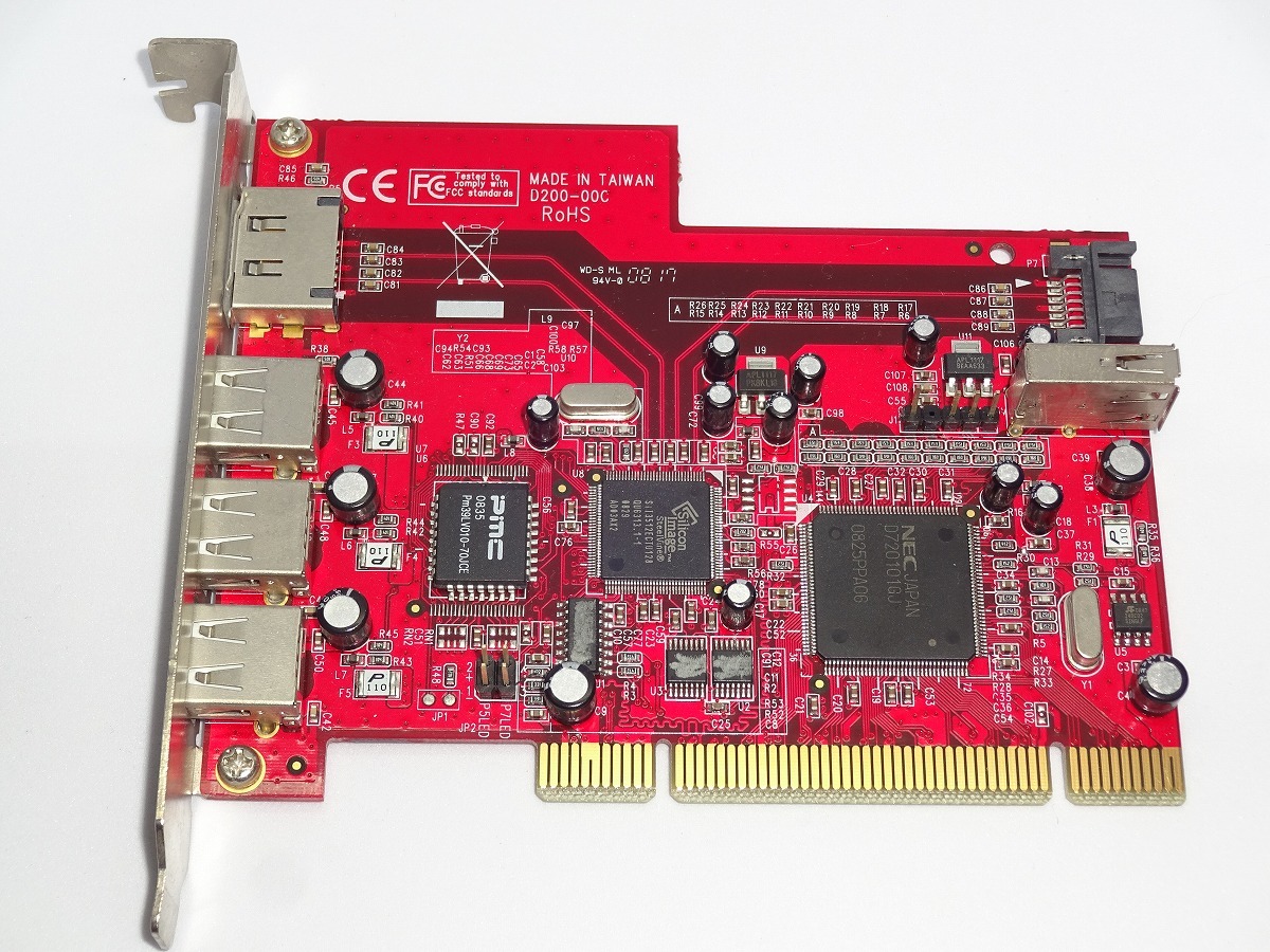 玄人志向 USB2.0/eSATA/SATA 増設ボード USB5+ESATA-PCI PCI接続_画像1