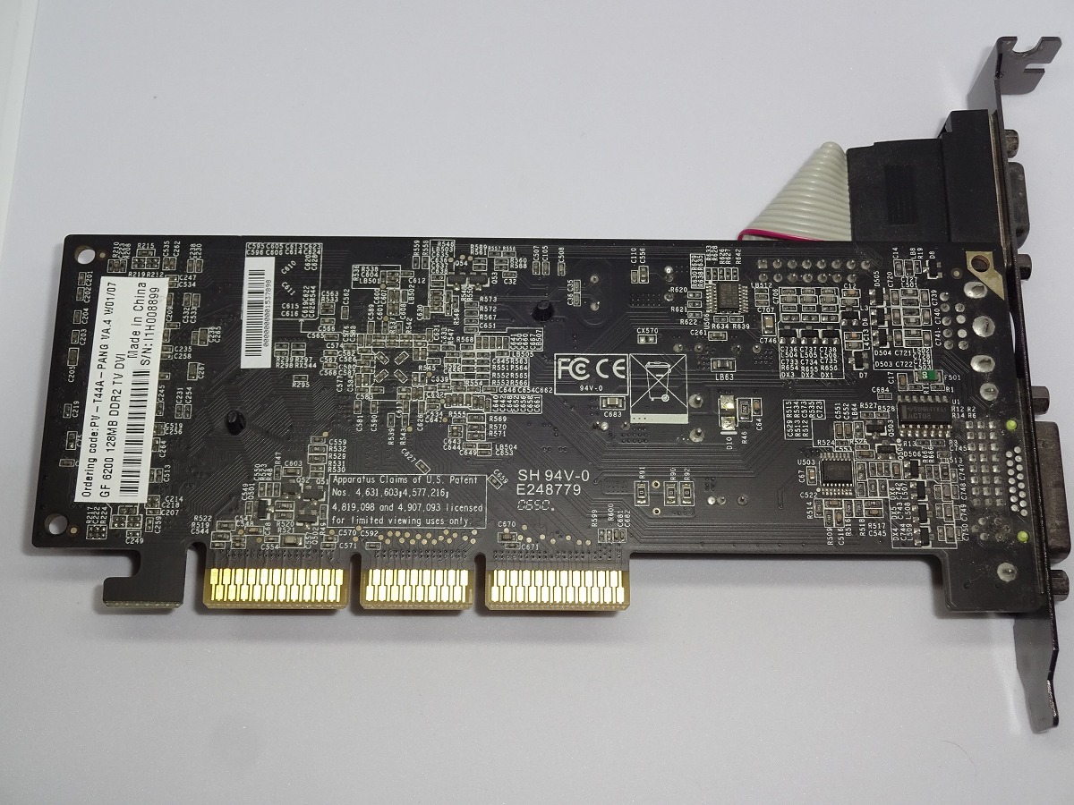 XFX GeForce6200 128MB DDR2 PV-T44A-PANG D-SUB/DVI-D/TV-OUT AGP接続 ファンレス 中古動作品 _画像3