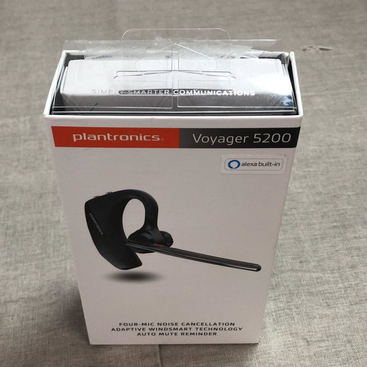 ポリー(Poly) PLANTRONICSVoyager 5200 Bluetooth ワイヤレスヘッドセット 片耳 モノラルイヤホンタイプ ノイズキャンセリングマイク _画像1