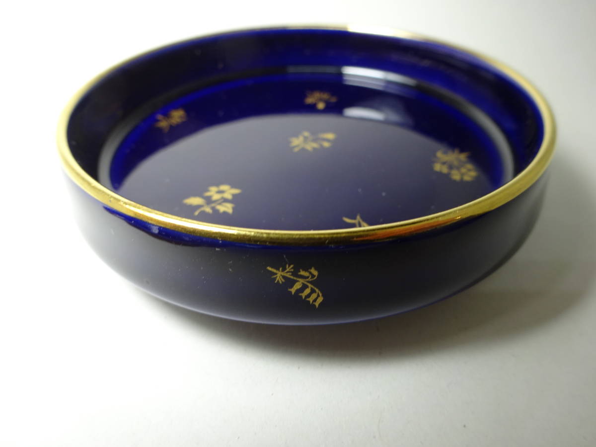 京都6☆sevres セーブル 王者の青 小皿×1/ LIMOGES リモージュ ティーバッグホルダー×4 計5点_画像5