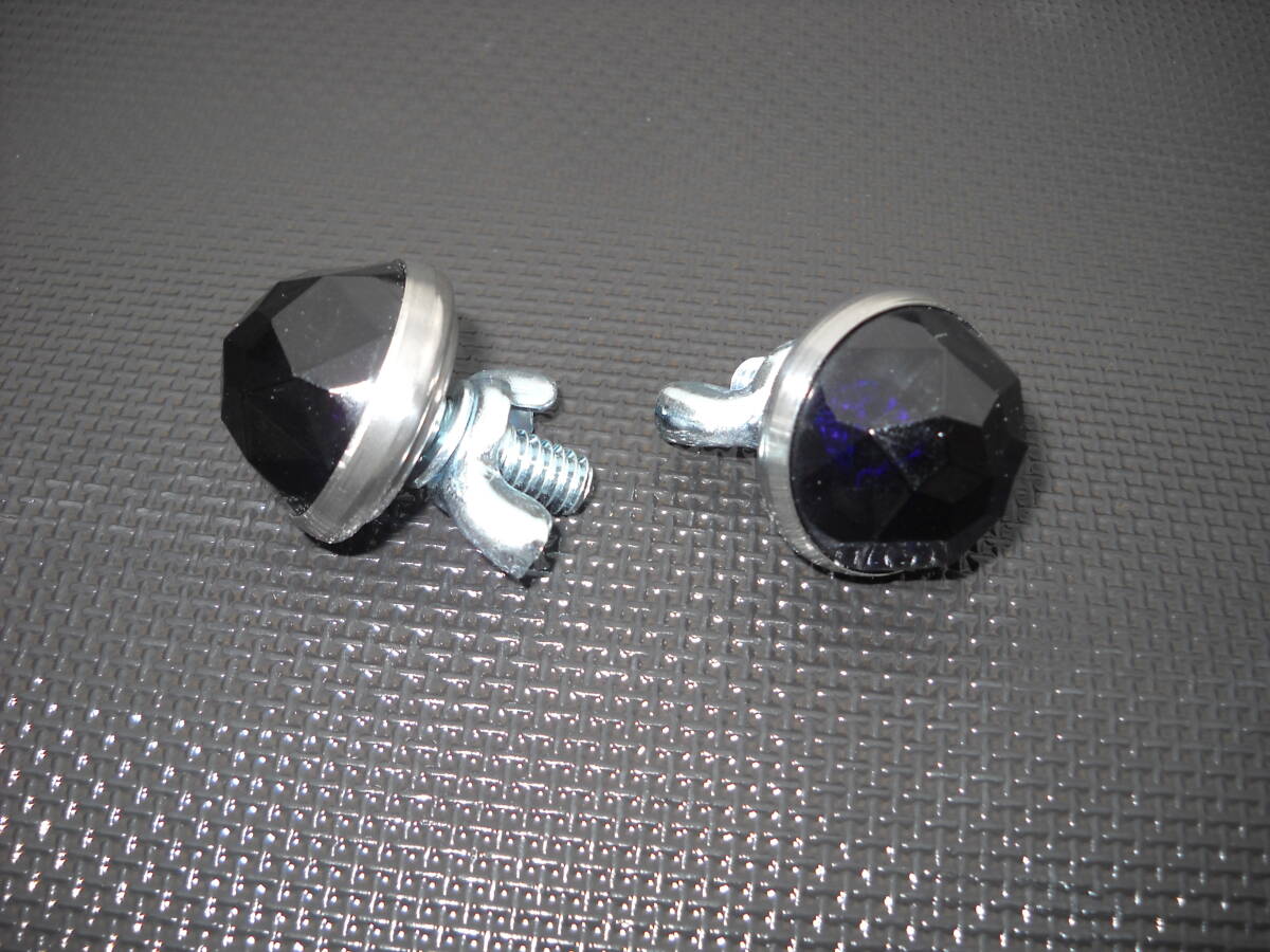  glass reflector cut lens purple purple 2 piece set wing nut attaching equipment ornament bolt jewelry decoration number bolt 