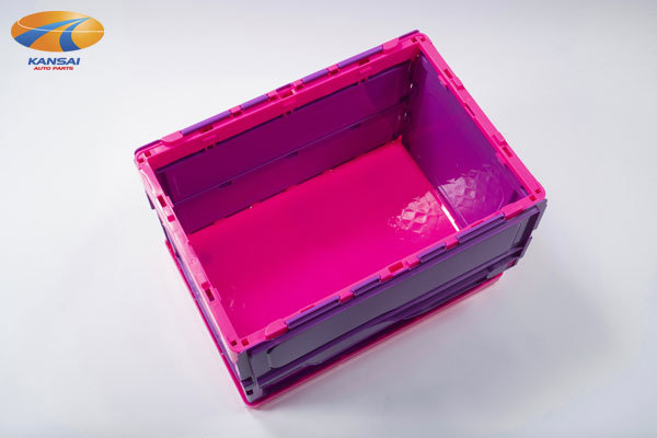 N-Style エヌスタイル 折り畳みコンテナBOX パープル×ピンク 48L N-Style エヌスタイル 折り畳みコンテナBOX パープル×ピンク 48L
