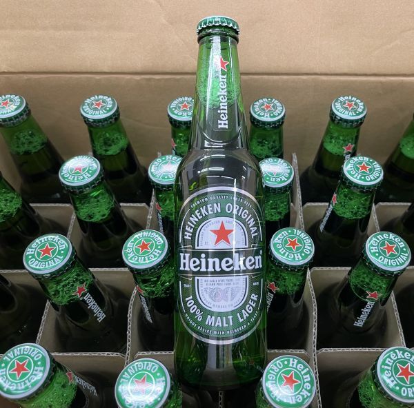 100 O24-78 1円～訳あり Heineken(ハイネケン) 瓶ビール Alc.5％ 330ml×24本　同梱不可・まとめて取引不可_画像3