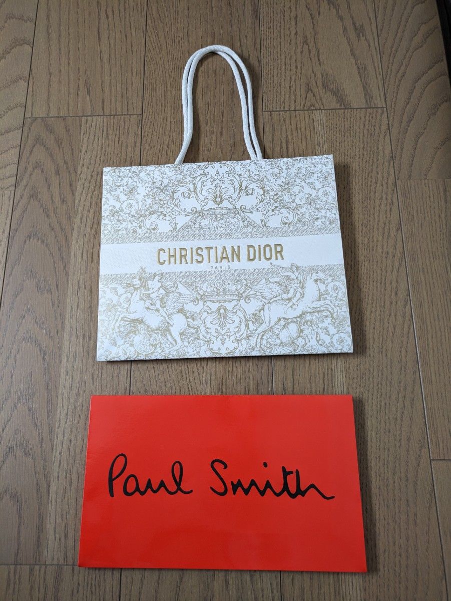 Christian Dior限定ショップ袋ギフト今だけPaul Smith袋プレゼント★