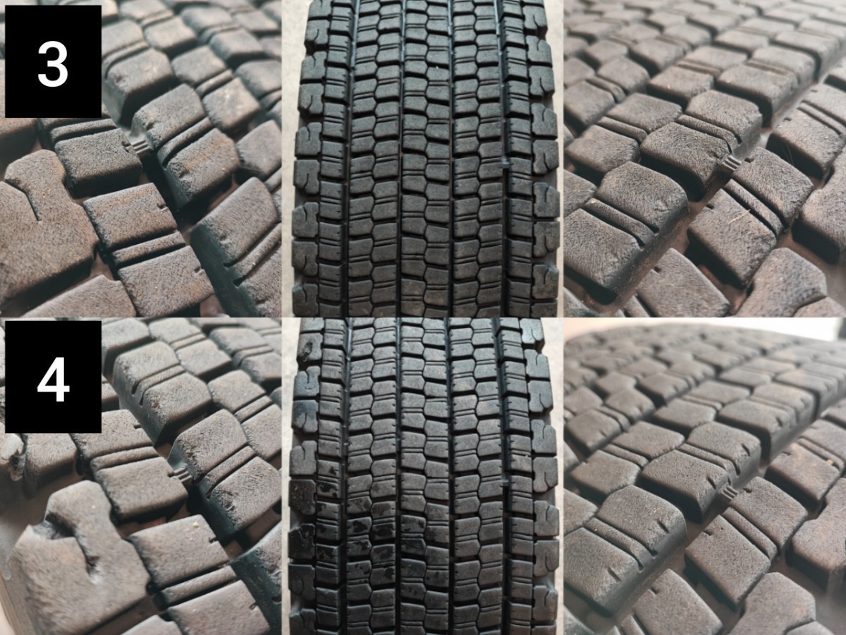 【BRIDGESTONE】245/70R19.5 136/134J W900 バリ溝 スタッドレス 8本セット TB060208-0011_画像4