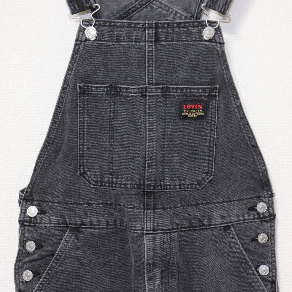 新品 リーバイス 79107-0006 S オーバーオール ユーズドブラック 黒 ボトムス デニム ジーンズ アメカジ LEVIS_画像2