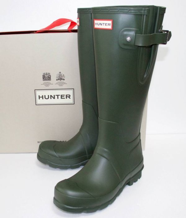 定価19250 新品 本物 HUNTER 靴 オリジナル トールブーツ サイドアジャスタブル MFT9007RMA ハンター JP25 UK6 US7 EU39 No.076 栄_画像1