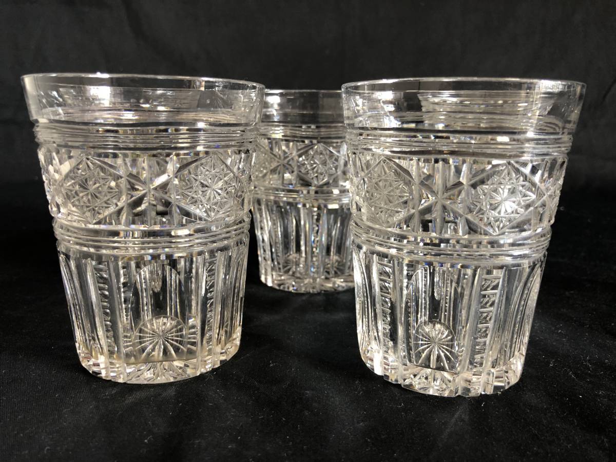 西洋ガラス クリスタルガラスコップ カットガラス ガラスコップ 5客 西洋ガラス Sマーク テーブルコーディネートの画像2