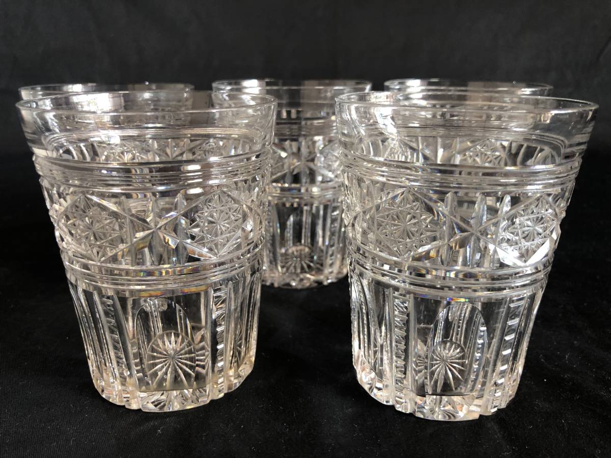 西洋ガラス クリスタルガラスコップ カットガラス ガラスコップ 5客 西洋ガラス Sマーク テーブルコーディネートの画像10
