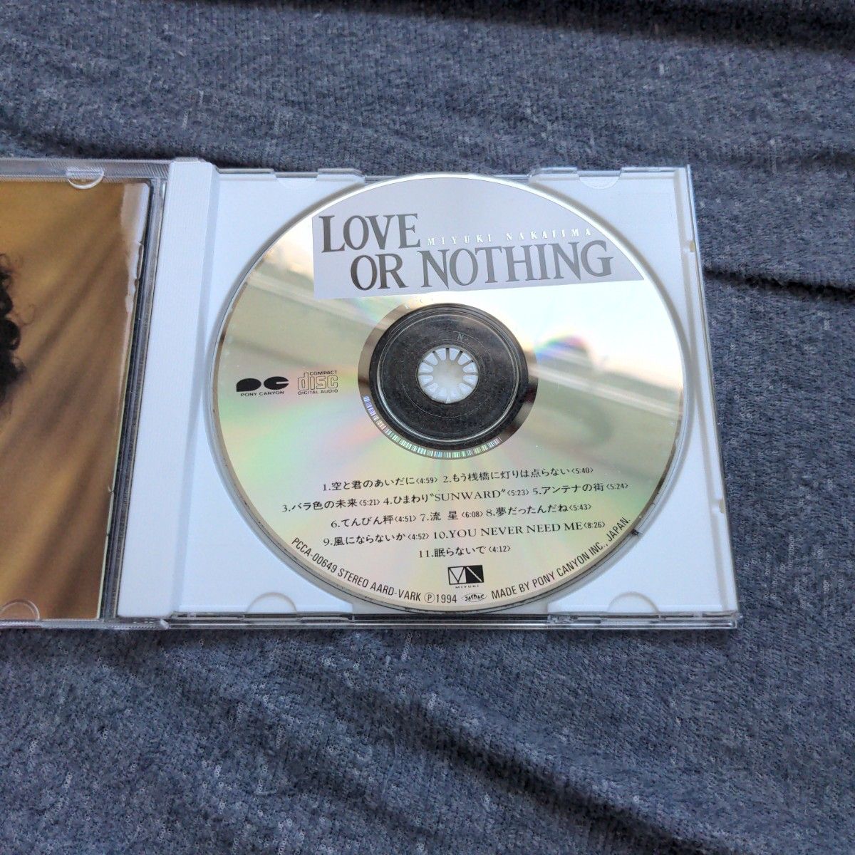 【CD】 中島みゆき ／ LOVE_OR_NOTHING　ラヴ・オア・ナッシング