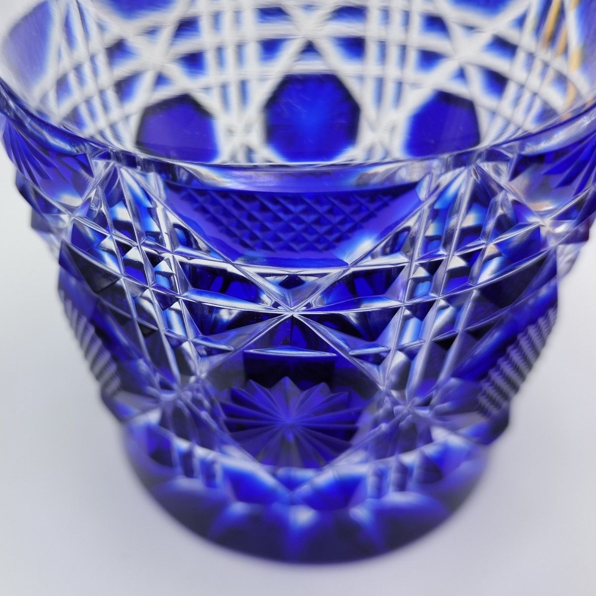 定価66000円 美品 薩摩切子 オールド ロックグラス(切子 江戸 定価66000円 美品 薩摩切子 オールド ロックグラス(切子 江戸