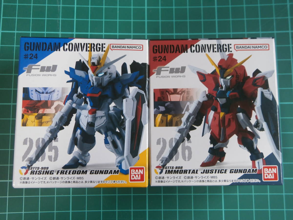 FW GUNDAM CONVERGE ♯24 FWガンダムコンバージ　２８５ ライジングフリーダムガンダム ２８６ イモータルジャスティスガンダム_画像1