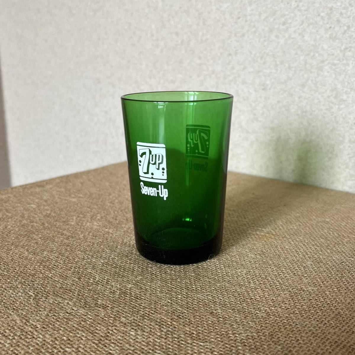 70年代 7up グラス グリーン / 70’s 7up Glass Green Vintage_画像2