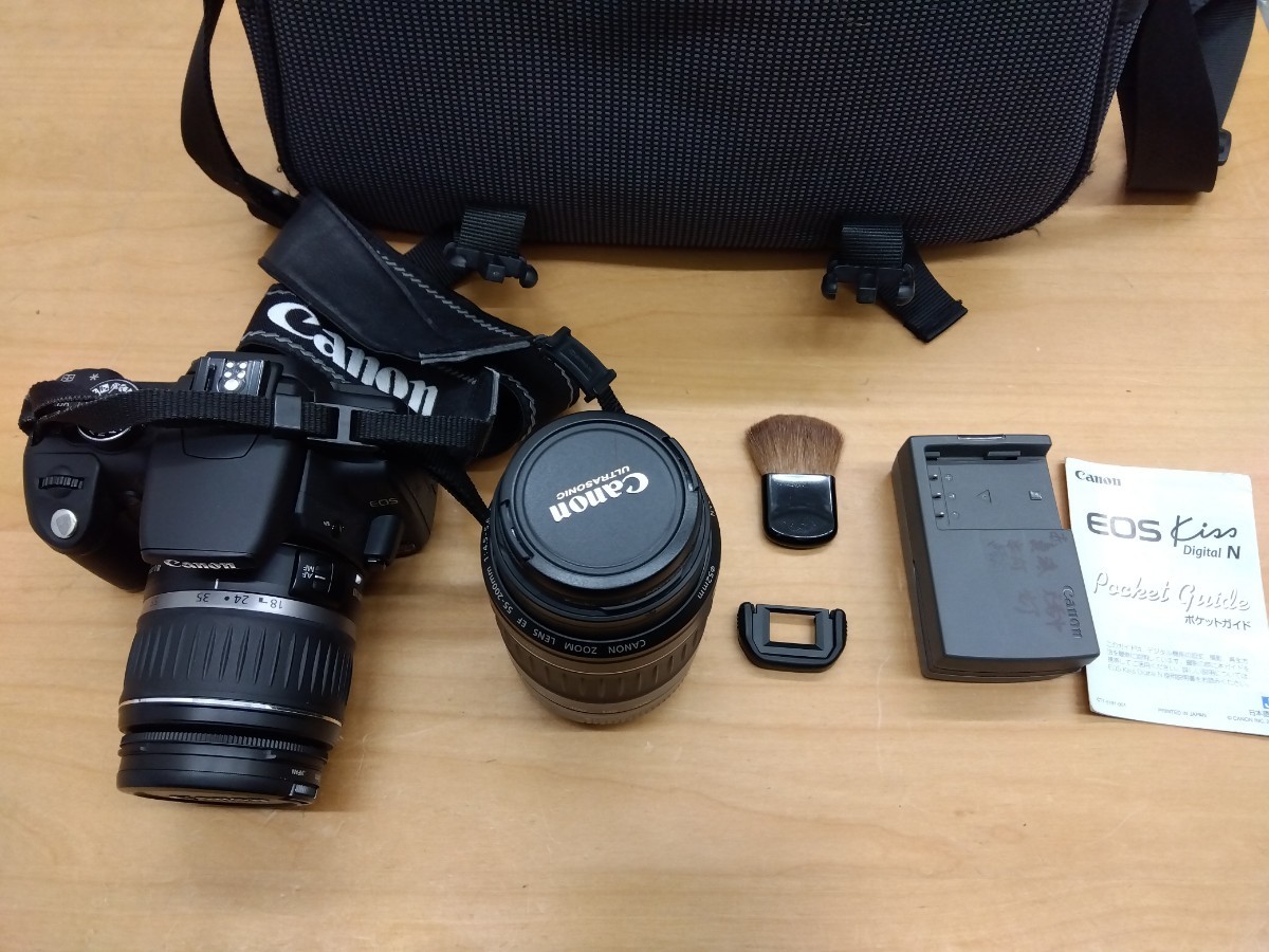 Canon EOSKiss N デジタル 一眼レフカメラ 55-200mmレンズ