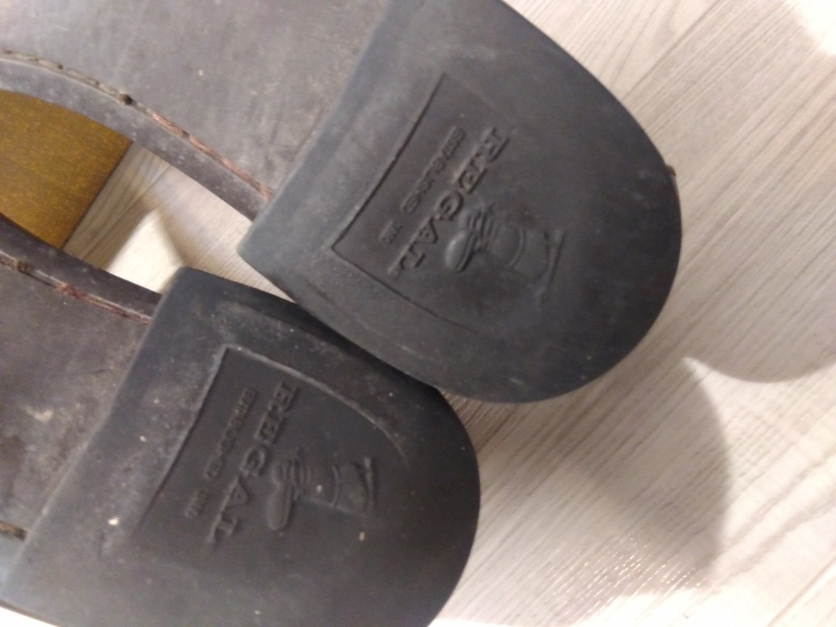 【A944】 REGAL 25.5cm ローファー リーガル メンズ ブラウン ブラック レザーシューズ ビジネス 革靴 紳士靴_画像7